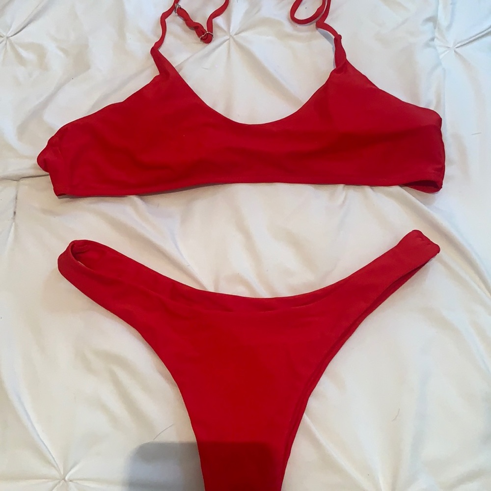 Cute red bikini! Size large.